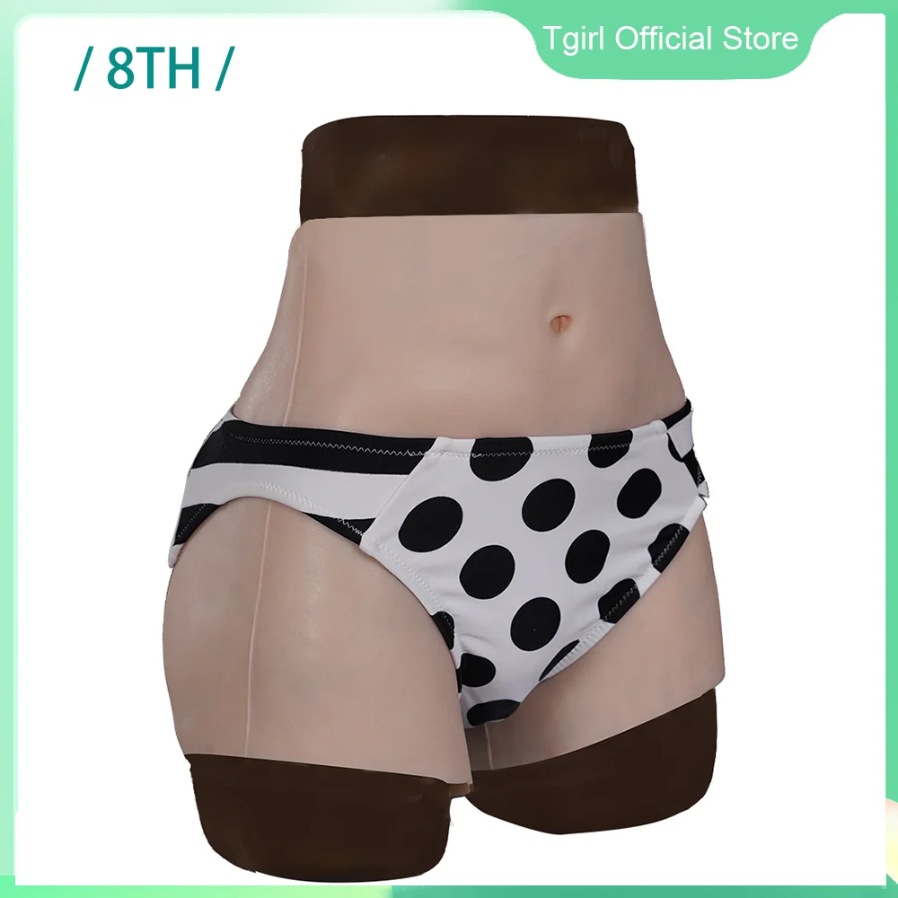 Tgirl Silicone Short Pant the Latest 8TH Fake Vagina Up-grade New Makeup Craft More Realistic and Breathable for Crossedresser