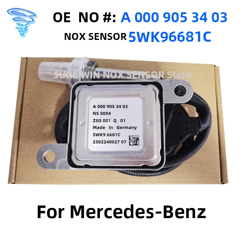 5WK96681C A0009053403 A000 905 34 03 Original New Nitrogen Oxygen NOx Sensor For Mercedes-Benz W166 W212 W222 C218 X218 A207 C20