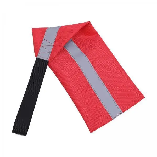 Trailer Warning Flag Safety Signal Oxford Cloth Red Reflective Strip for Dinghy Kayak Canoe Towing Marine Inspection