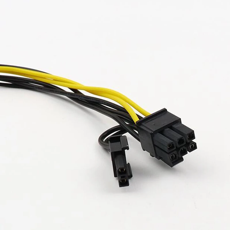 10 Uds. Cable de alimentación PCI-E de 15 pines SATA macho a 8 pines (6 + 2) Cable SATA de 20Cm Cable de 15 pines a 8 pines 18AWG para tarjeta gráfica