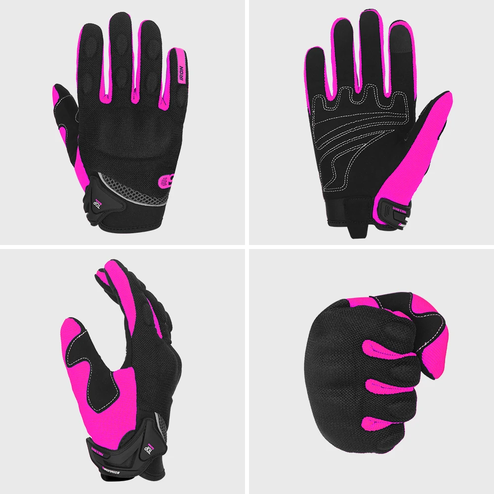 Summer Breathable Full Finger Motorcycle GlovesMotocross Racing Gloves  Non-slip Wear-resistant Touch Screen Moto Biker Gloves