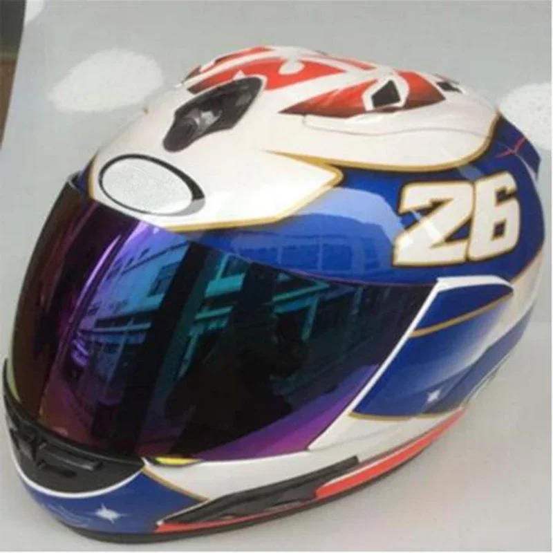 Rx-7 Pedrosa Samurai Spirit Синий Мотоциклетный Гоночный Шлем Анфас Профессиональный Раллийный Мотоциклетный Шлем Одобрено ECE Rx-7 Pedrosa Samurai Spirit Синий Мотоциклетный Гоночный Шлем Анфас Профессиональный Раллийный Мотоциклетный Шлем Одобрено ECE