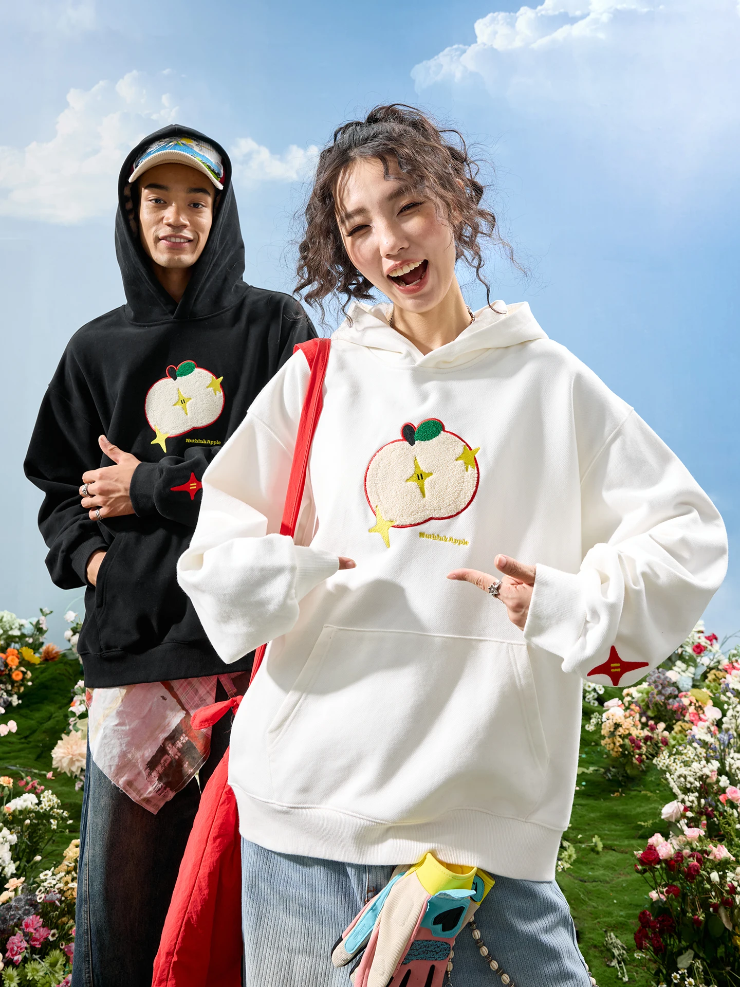 

Худи Nuthink в американском ретро-стиле с вышивкой букв, шикарная парная модель, новинка, весенняя, хлопковая, с длинными рукавами, удобная толстовка