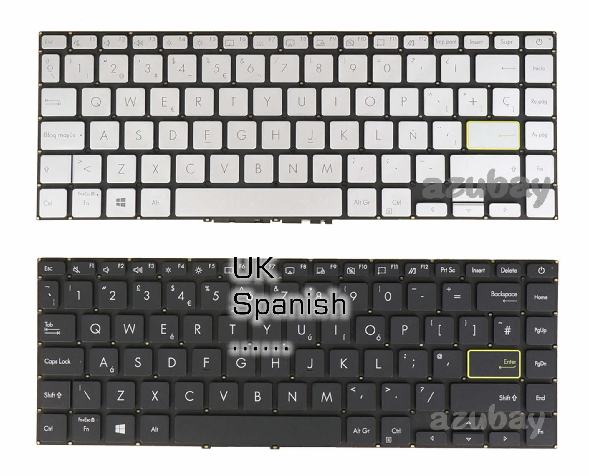 

US UK SP Keyboard For Asus 0KNB0-212NUK00 0KNB0-2820SP00 0KNB0-2820UI00 9Z.NH9BQ.00S 9Z.NH9PQ.60U 9Z.NHB8Q.Y1D AEXKSE00120