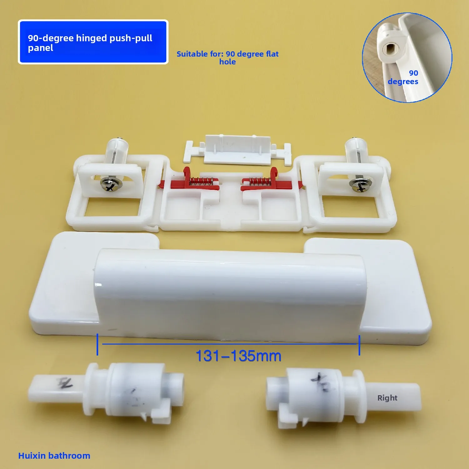 Toilet Cover Connection Hinge Toilet Cover Cushioning Damping Shaft TO for Marco Polo Toilet Connection Push-pull Base