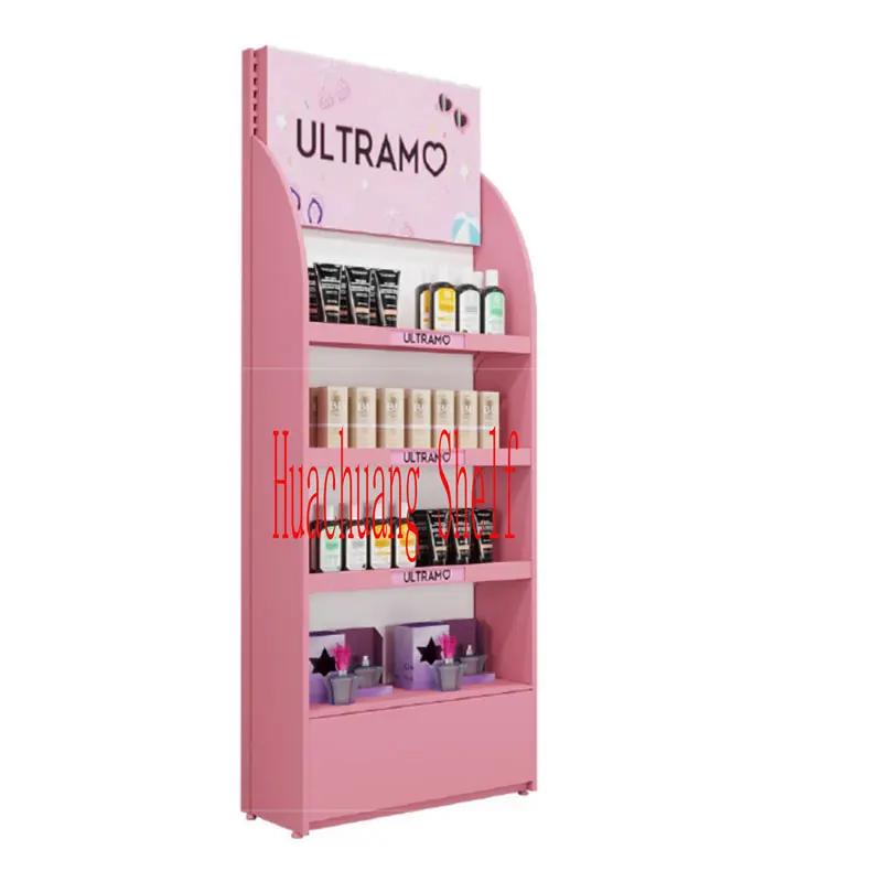 custom.Heavy Duty Double-Sided Retail Shelving Supermarket Grocery Cosmetic Display and Convenience Store Rack Shelves
