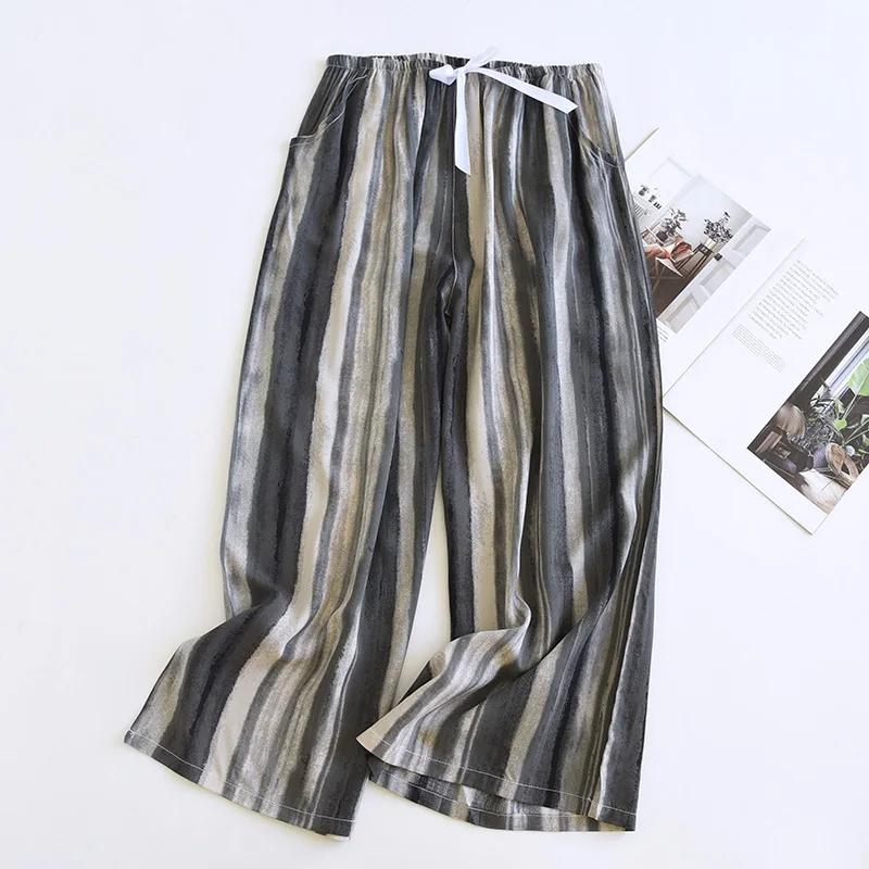 Summer Cotton Viscose Multi Colors Printed Sleepwear Seven Quarter Pants For Women's Cool Summer Cropped Pants With Side Pockets_ecoleips.com