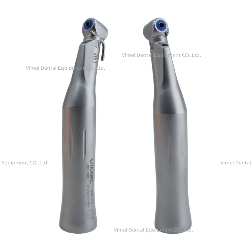 Fast Ship Dental Low Speed Handpiece 20:1 LED Fiber Optic Implant Surgery Contra Angle Push Button Handpiece Air Turbine