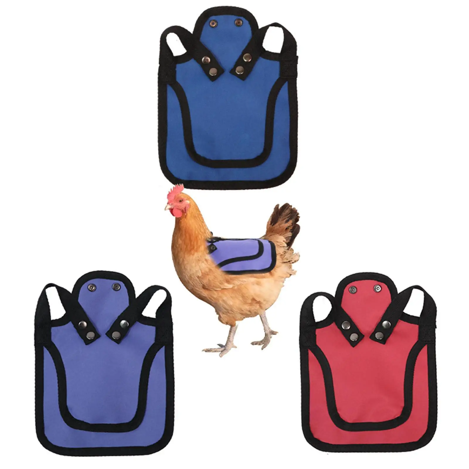 Chicken Saddle Protective Accessories with Adjustable Strap for Back and Sides Outdoor Hen Apron Feather Protector Poultry Saver