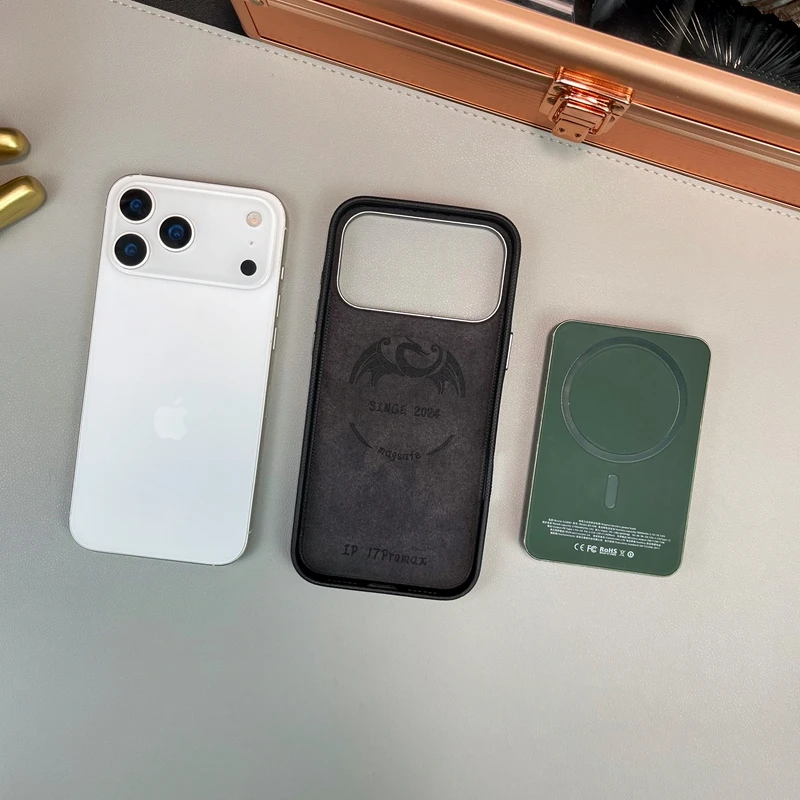 HOCE With Camera Control Button Magnetic Case For iPhone 17 16 Pro Max 17 Air Hit Color Leather Wireless Charge Shockproof Cover