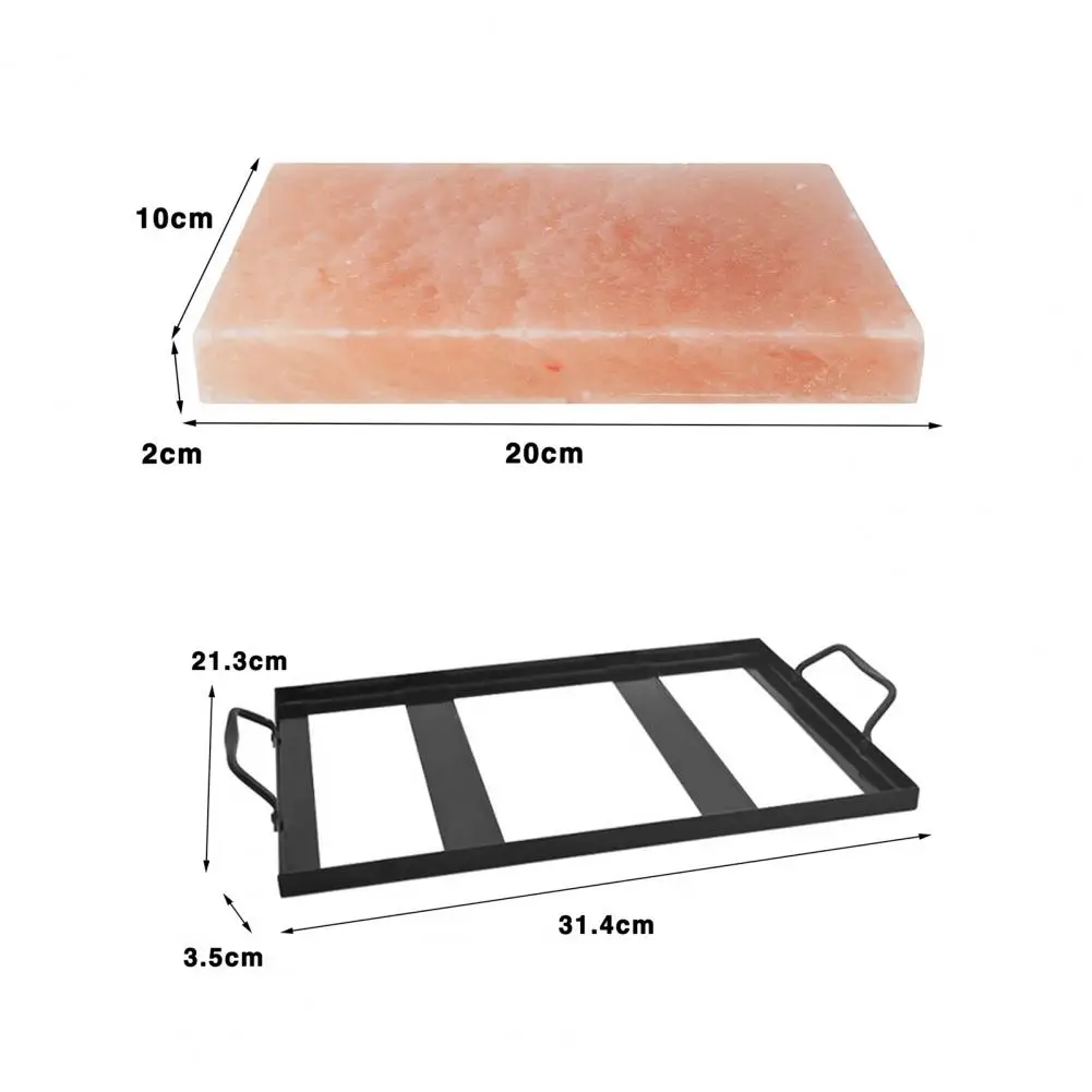 Reusable Salt Stone Heavy Duty Salt Stone Grilling Rack Non-stick Heat Resistant Bbq Grill Holder Easy to Clean for Outdoor