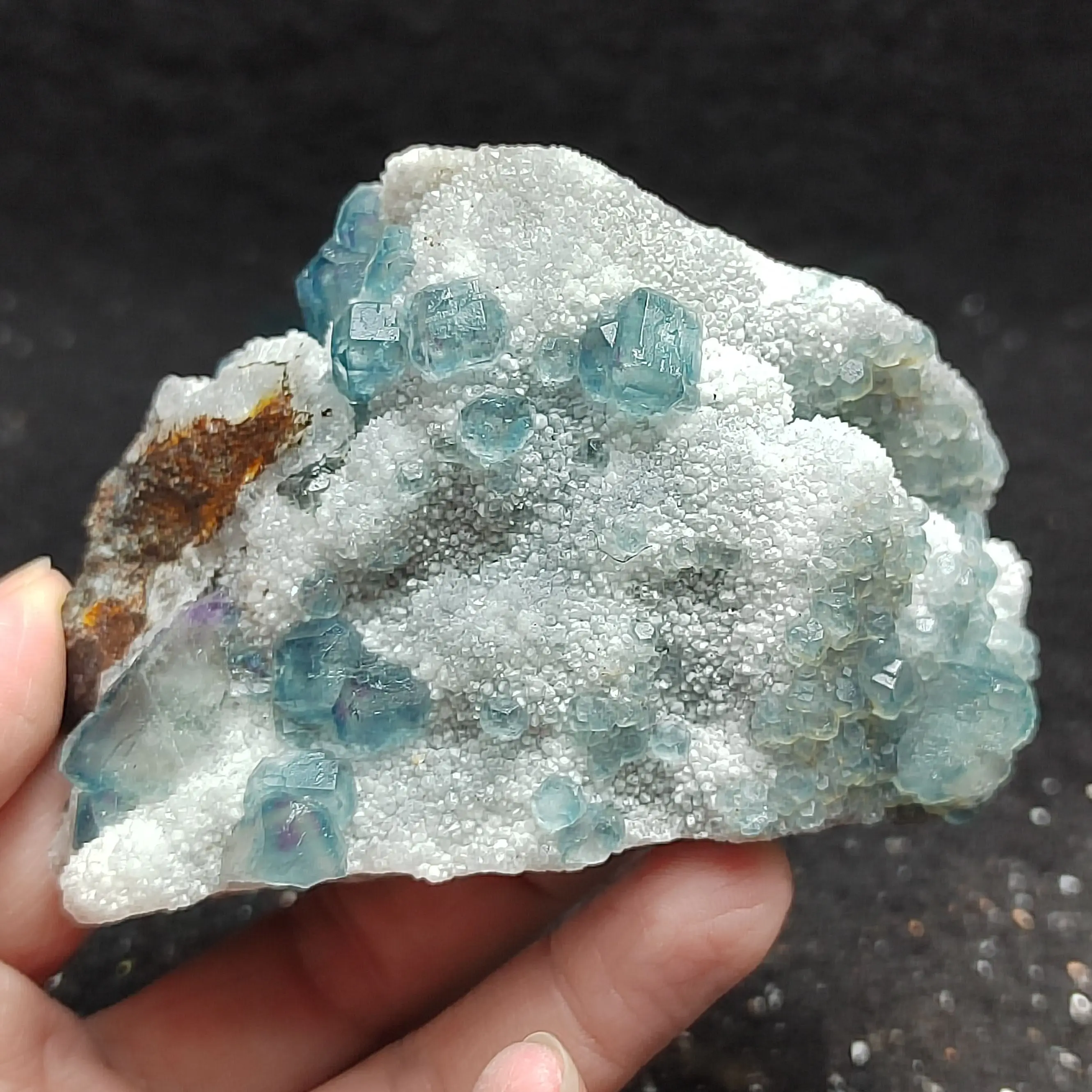 

262.6g100 % natürliche rare blau-grün fluorit cluster mineral kristall probe stein und kristall healing kristall haus dekoration