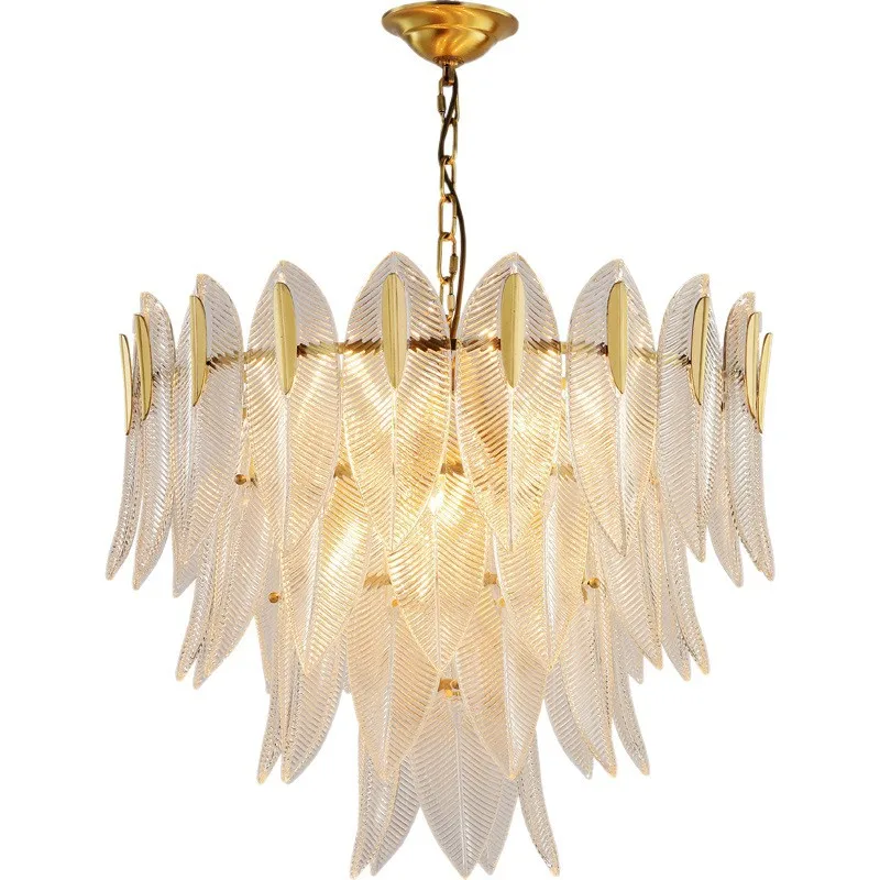

Modern Glass Chandelier Nordic Designer Pendant Light Villa Living Room Hanging Ceiling Lamp Restaurant Led Lighting Fixtures