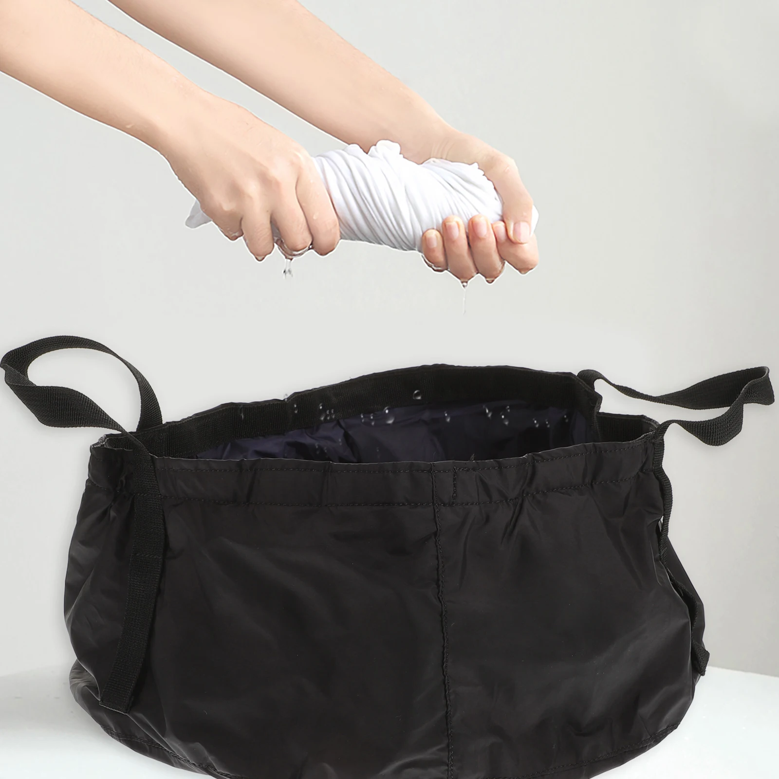 

Portable Foldable 8.5L Water Bag For Camping Hiking Fishing Travel Leakproof Durable Large Capacity Outdoor Basin Green