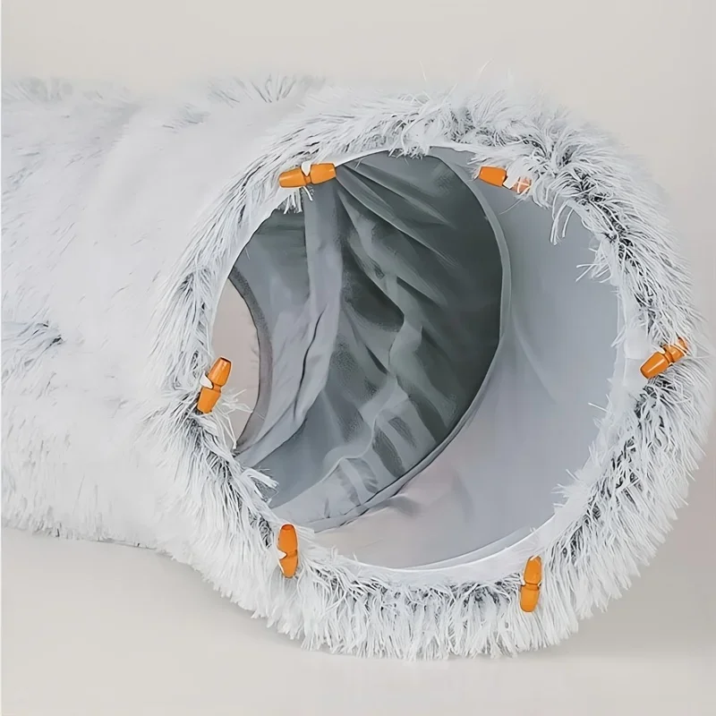 Cat Nest Four Seasons Universal Plush Cat Nest Pet Cat Tunnel Plush Warm Pet FoldableChannel Nest Kennel Washable