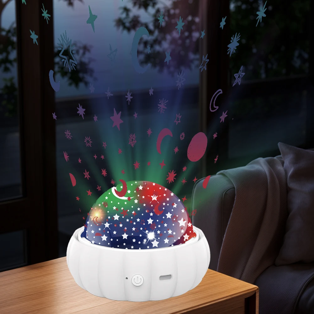Stars Moons Dinosaurs 3D Night Light 3 in 1 Starry Sky Dinosaur 360 Rotating Space Night Light Ideal for Baby Toddler Girls Boys
