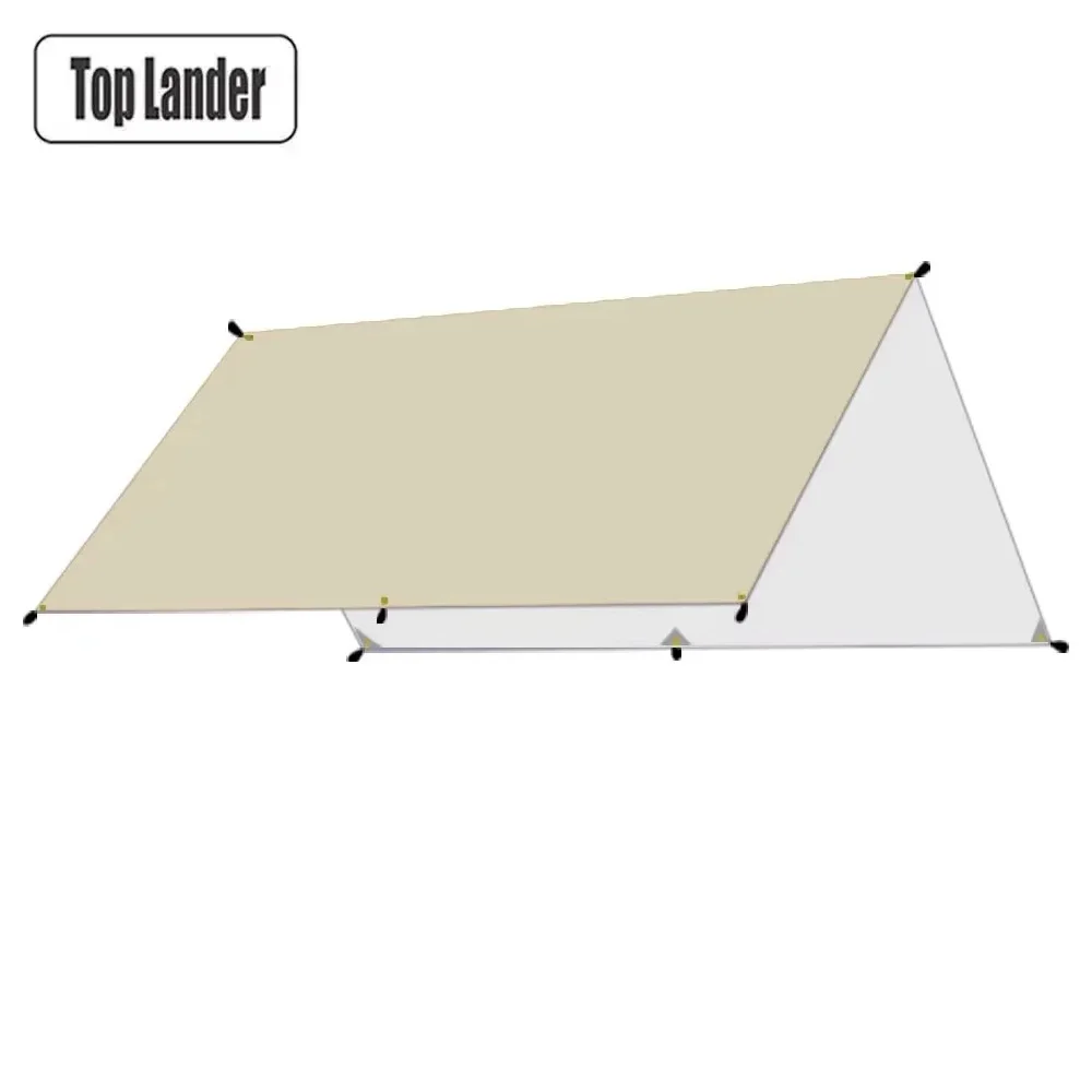 Lona para acampar, tienda impermeable, toldo turístico, sombra, dosel de jardín, sombrilla de playa, refugio solar ultraligero para exteriores