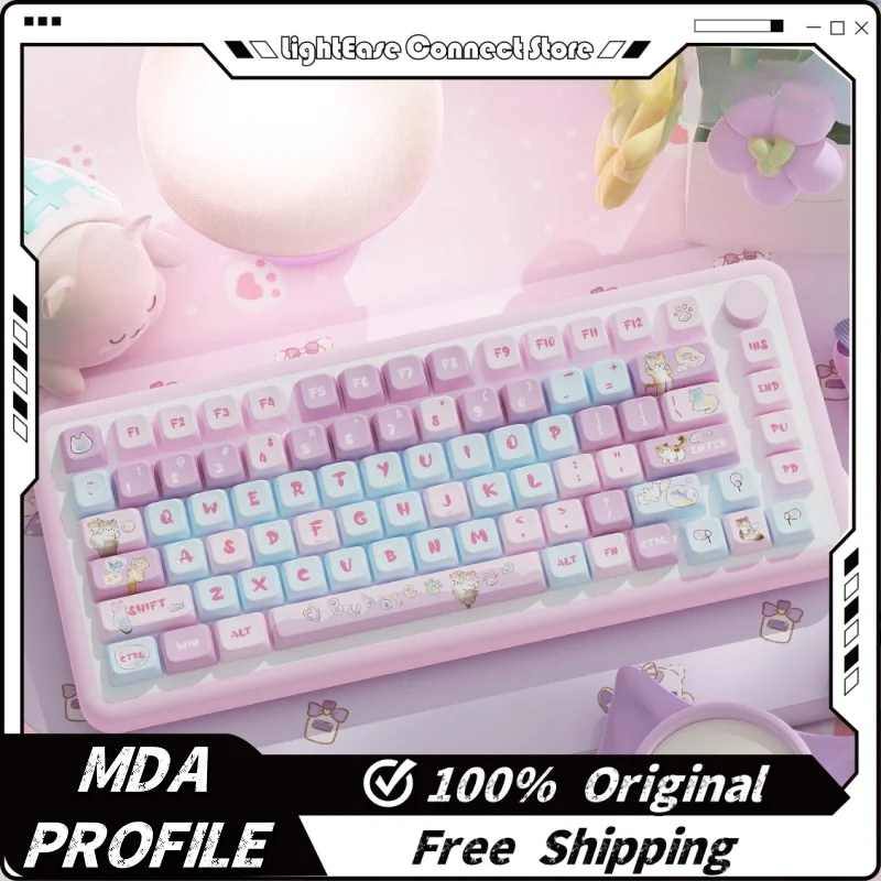 

138/158 клавиш Pbt Mda профиль мультяшная тема колпачки для клавиш термосублимация настройка механическая клавиатура аниме игры подарочные колпачки для клавиш