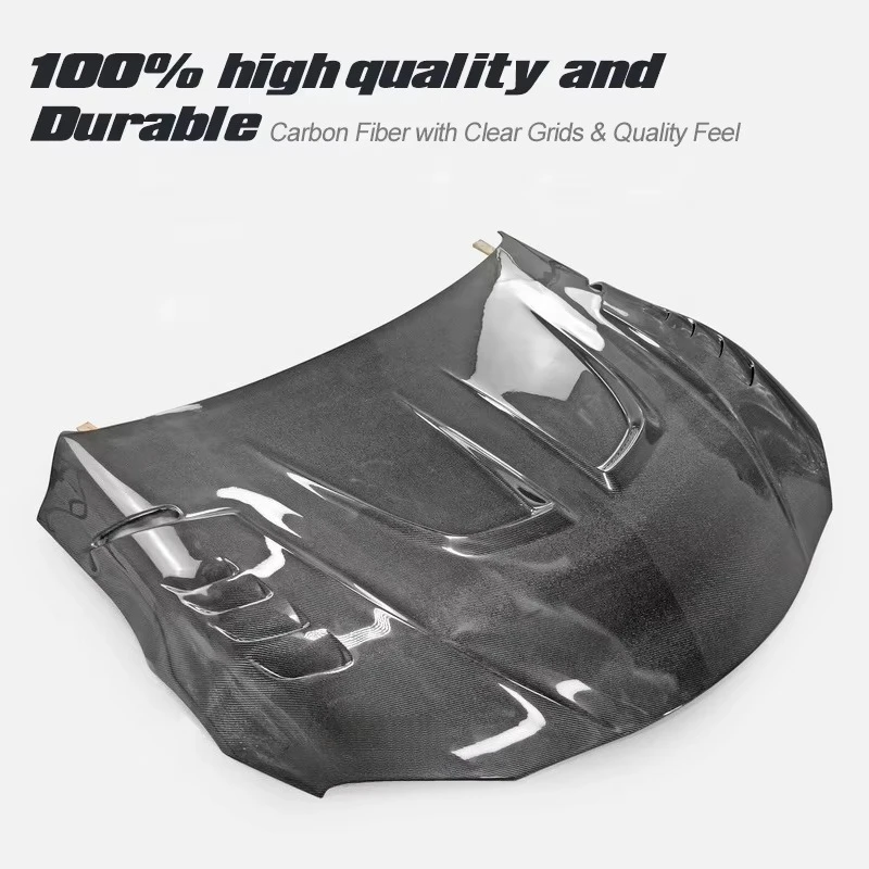 New EPR Well-made Bonnet for for A90 LWK Type 2019+ High-quality Carbon Fiber Material Bolt-On Clips Universal Fitment