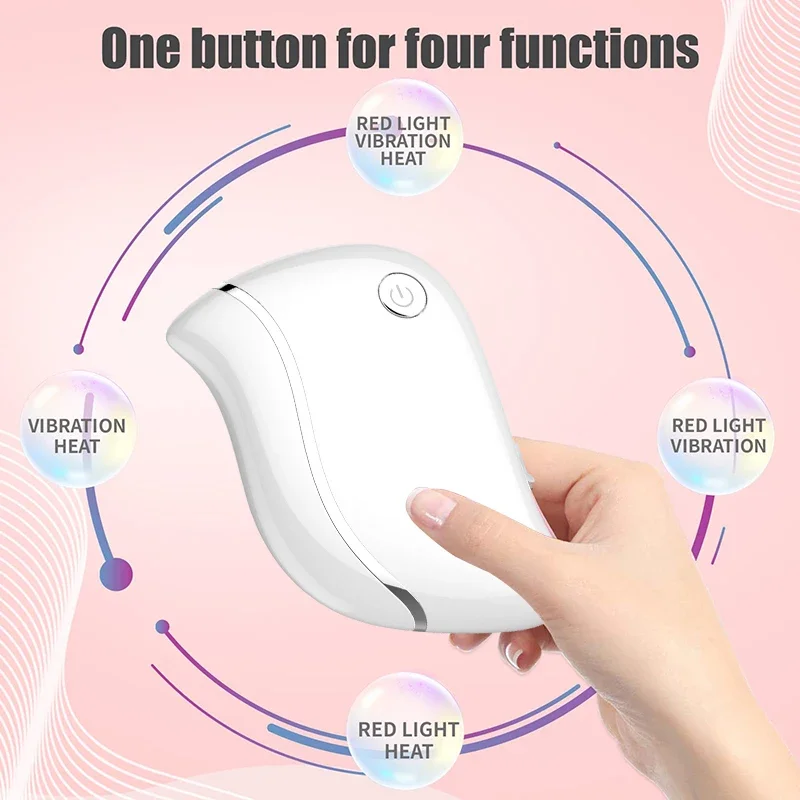 4-in-1 Electric Gua Sha Tool Facial Massager Microcurrent Face Lifting Anti-Aging Skin Firming Scraping Board Beauty Care Device