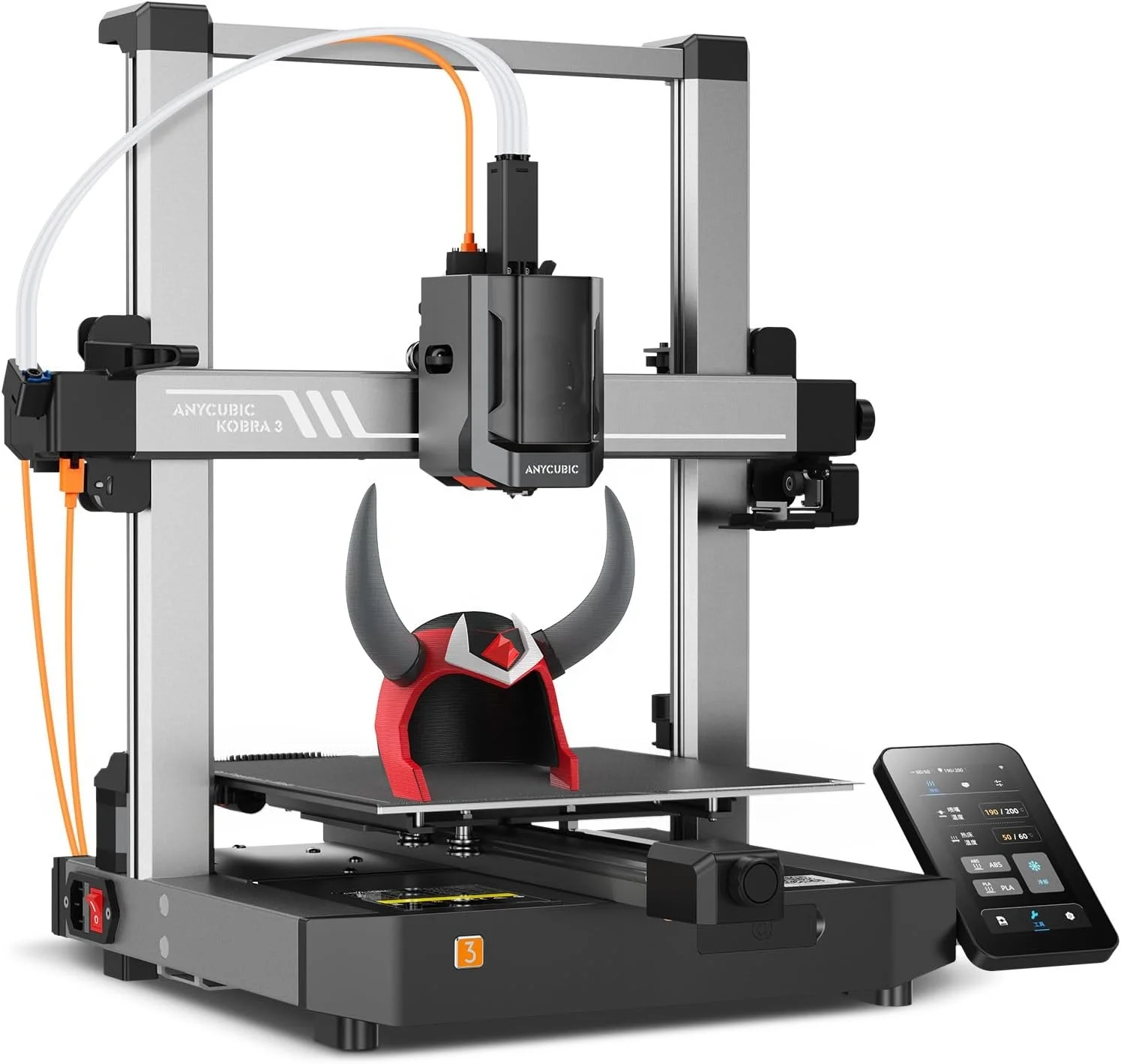 Anycubic Wholesale Kobra 3 High Speed Max 600mm/s Large Print Size 250x250x260mm Desktop FDM 3D Printer