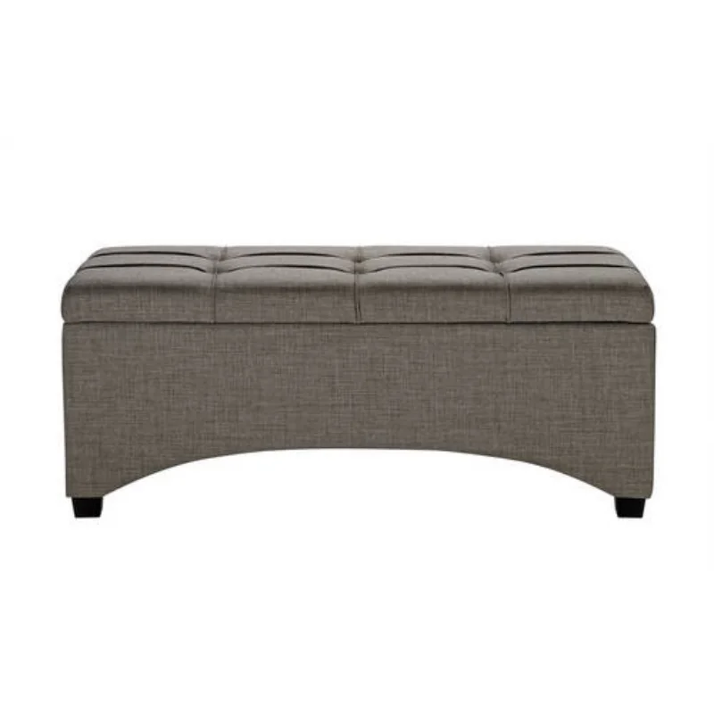 

Better Homes & Gardens Pintucked Storage Bench, Gray