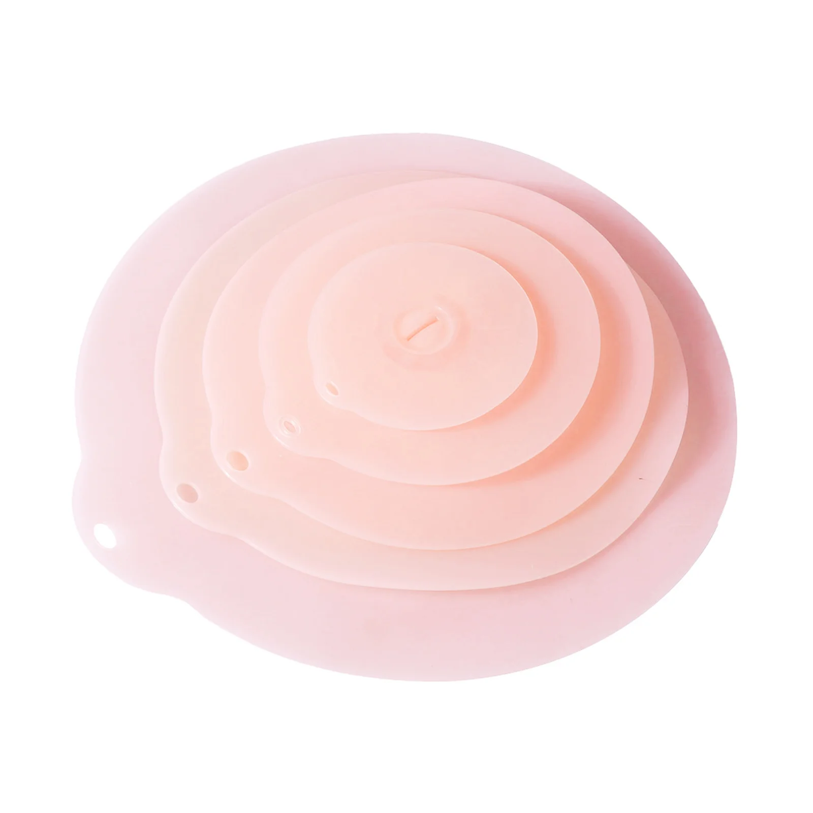 

5Pcs Silicone Bowl Pot Covers Set Reusable Heat Resistant Airtight Microwave Sealed Lids Pink Cup Lids Pot Cover