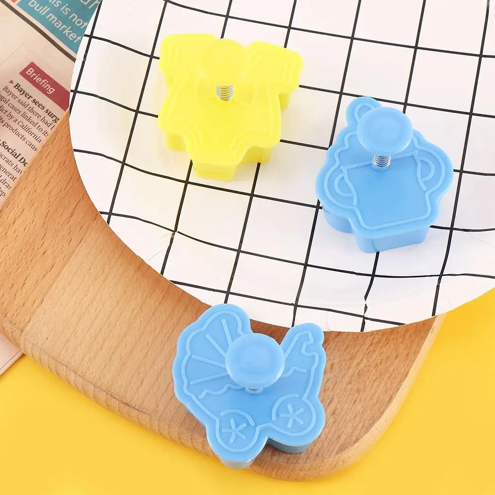 DIY Cute Tools Sugar Craft Fondant Cutter Baking Tool Kitchen Tool Plunger Decorating Cutter Tool Baby Toy Cake Mold Mold