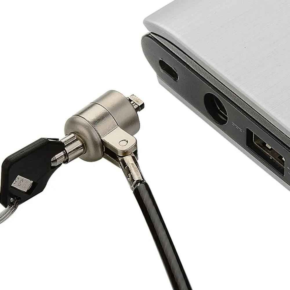 Heavy Duty Steel Lock Laptop Cable Lock T-slot Universal Fit Cable Security Lock Durable Anti-Theft Lock Office