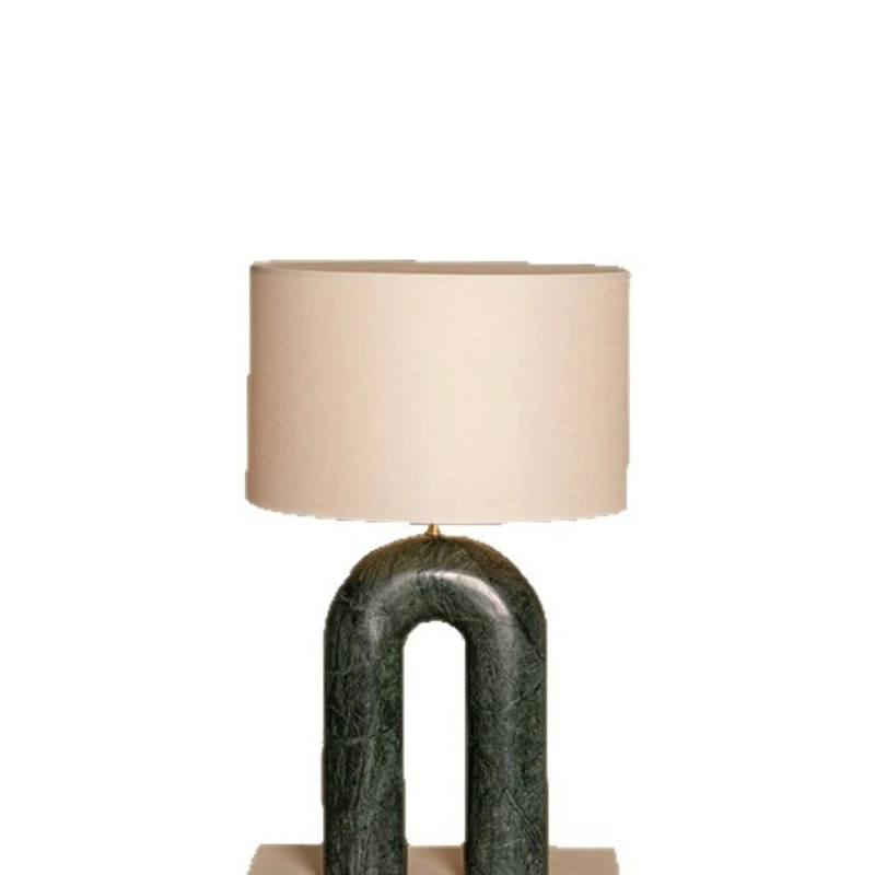 

Nordic French light luxury medieval desk lamp designer living room side cabinet bedroom bedside marble advanced model room lamp