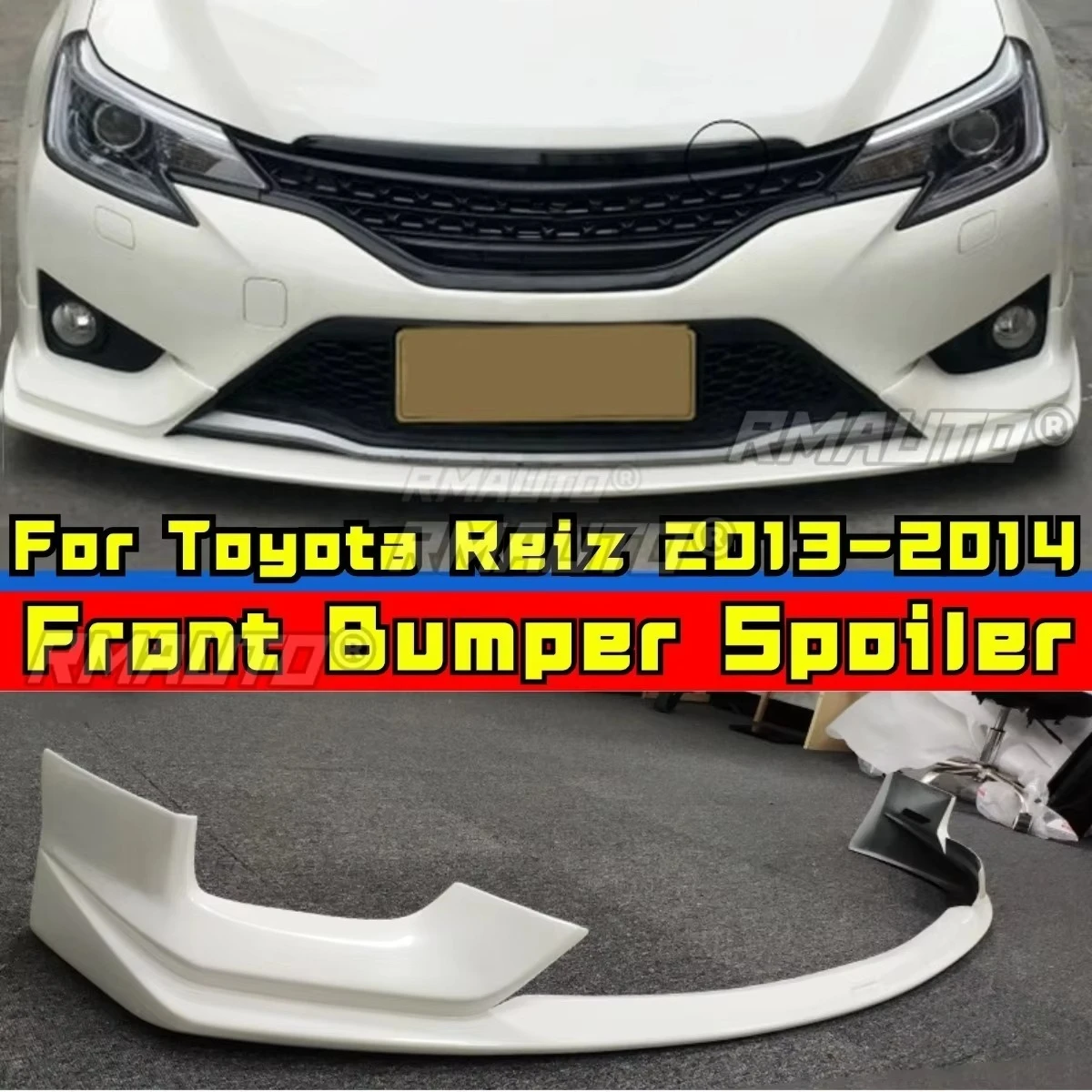 

Car Front Bumper Spoiler Lip Diffuser Modification Part For Toyota Reiz 2013-2014 Bumper Guard Protector Cover Car Accessories