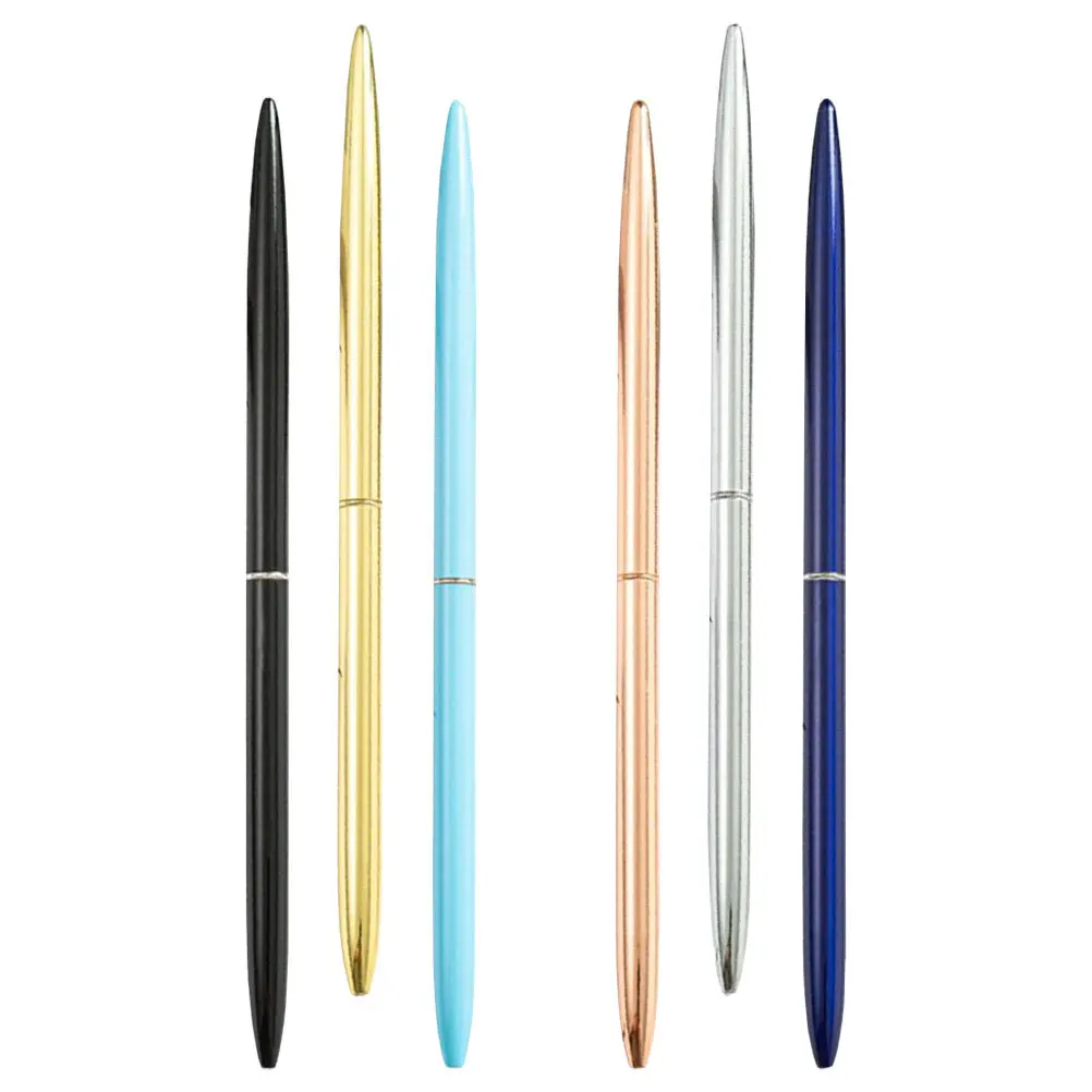 

6 Pcs Professional Pens Ballpoint Color Multicolor Office Supplies Writing Metal