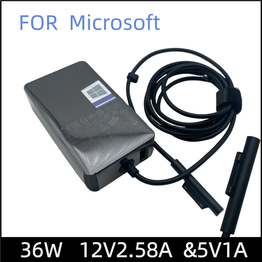 

Оригинальный адаптер переменного тока 36 Вт, 12 В, 2,58 А для Microsoft Surface Book 2015 i5-6300U i7-6600U 2017, зарядное устройство для планшета Surface Pro 4 Pro 5