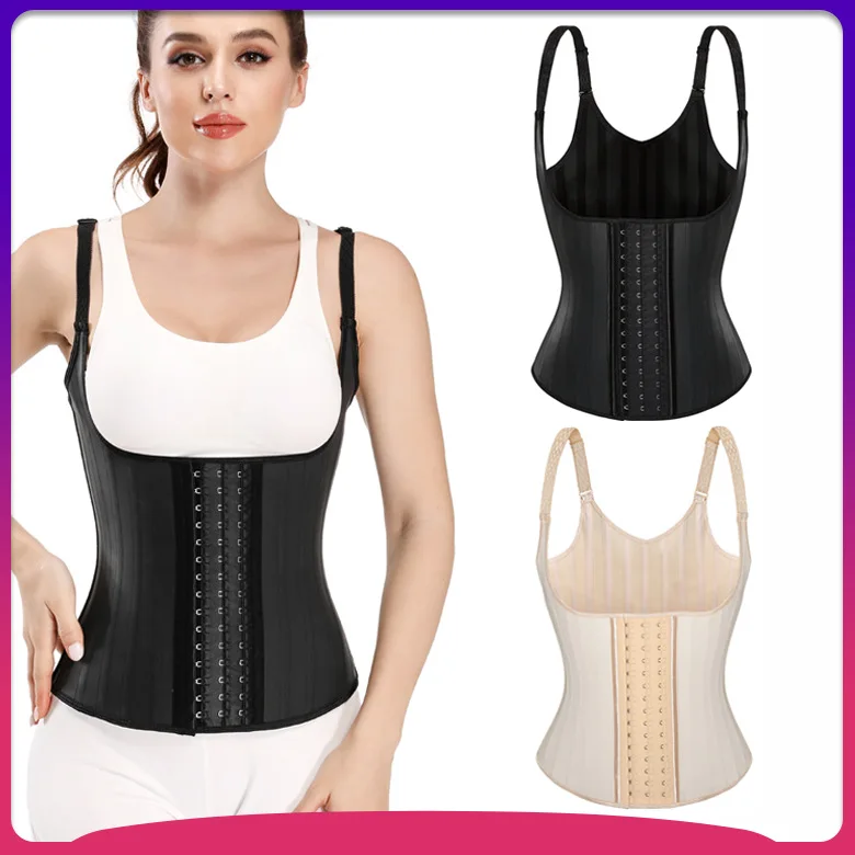 

2025 summer new shapewear bone glossy waist, belly and chest large size shapewear vest