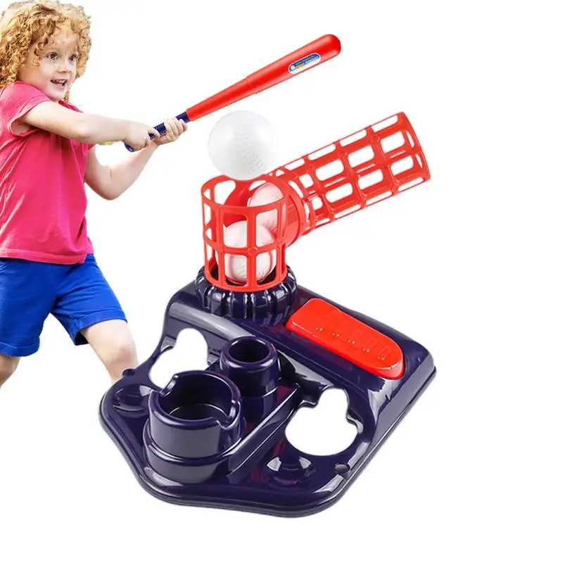 Ball Pitching Machine Multifunctional Automatic Youth Pitching Machine Backyard Training Sport Set Practice Machine For Kids And