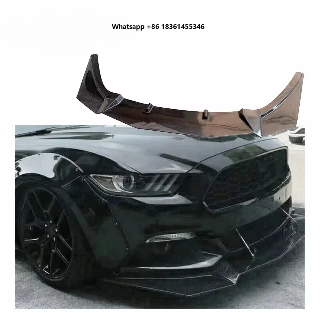 For  Mustang S550 15-17 Upgrade SF Style Body Kit Mustang Front Bumper Lip Carbon SF Front Lip