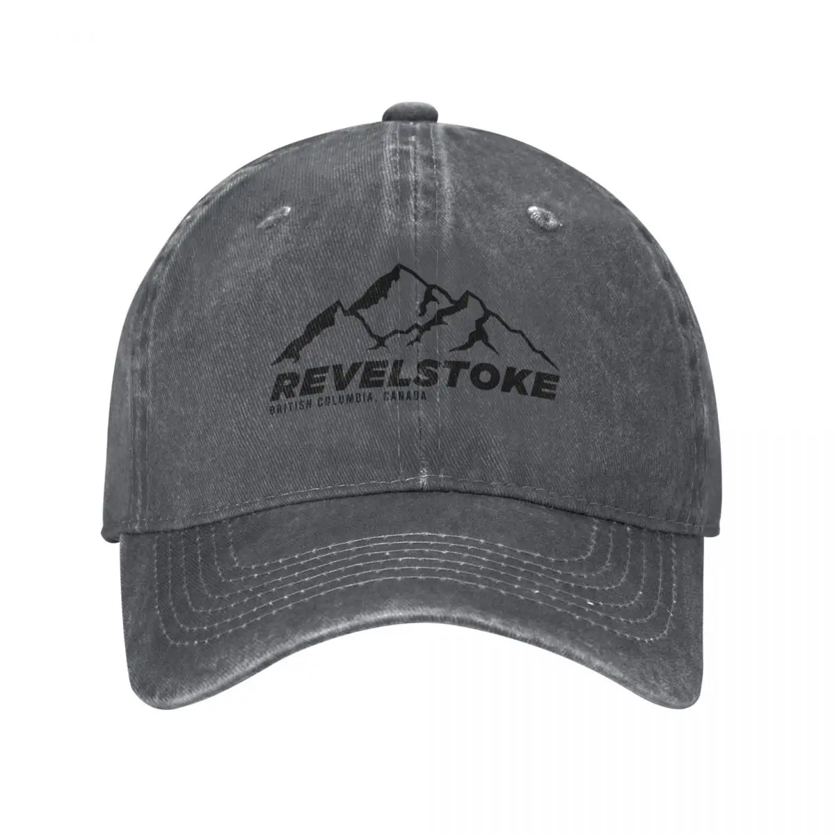 Ski Revelstoke B.C Canada Skiing and Mountain Biking Paradise Baseball Cap Golf Wear Sunhat Female Men's