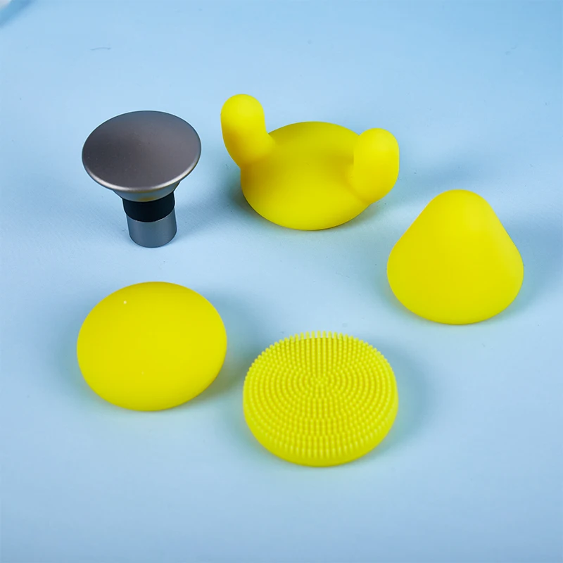 

1/4pcs Fascia Gun Massager Silicone Replacement Head Universal Muscle Massage Gun Parts Percussion Massager Accessories Durable
