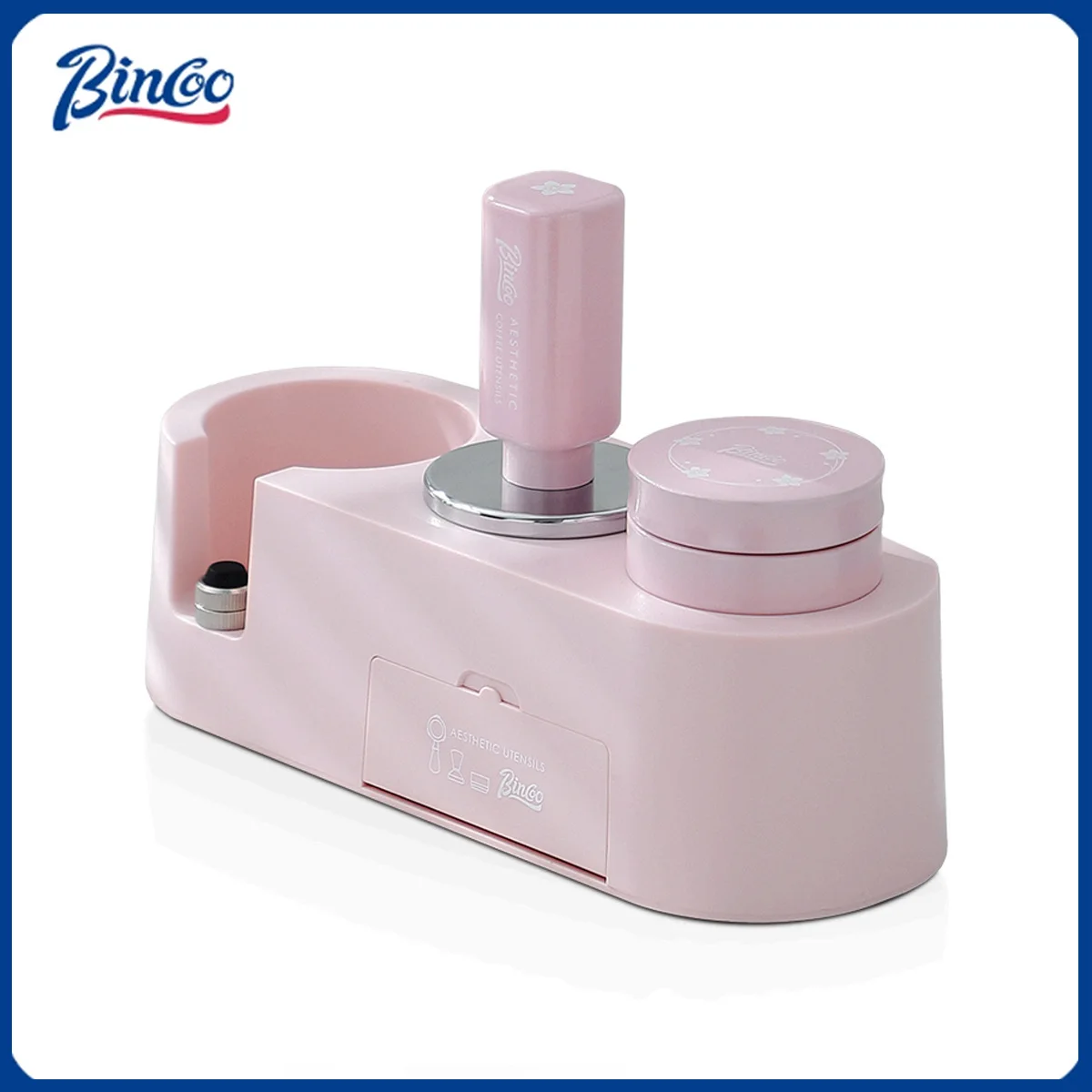 

Набор для трамбовки кофе Bincoo Pink Barista - универсальное резьбовое основание для 51мм/58мм эспрессо-кофе дистрибьюторов и органайзеров