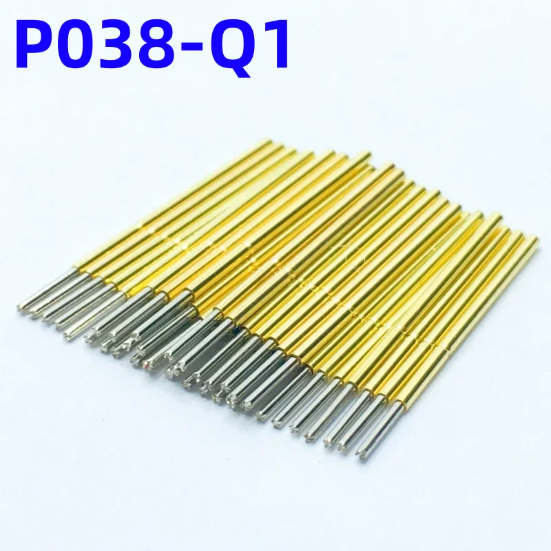 

100PCS P038-Q1 Spring Test Probe Test Pin Pogo Pin P038-Q Electric ICT FCT PCB Test Tool 0.38/0.28/12.0mm Needle 4 claws Tip