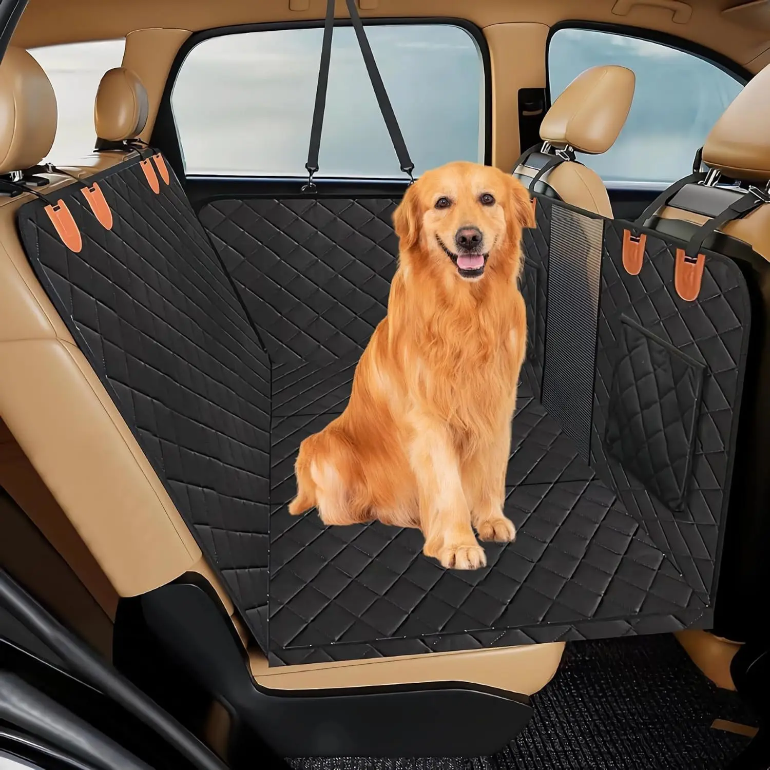 

Pet car cushion Large dog car back seat sofa cushion dog hammock Dog back seat extension blanket