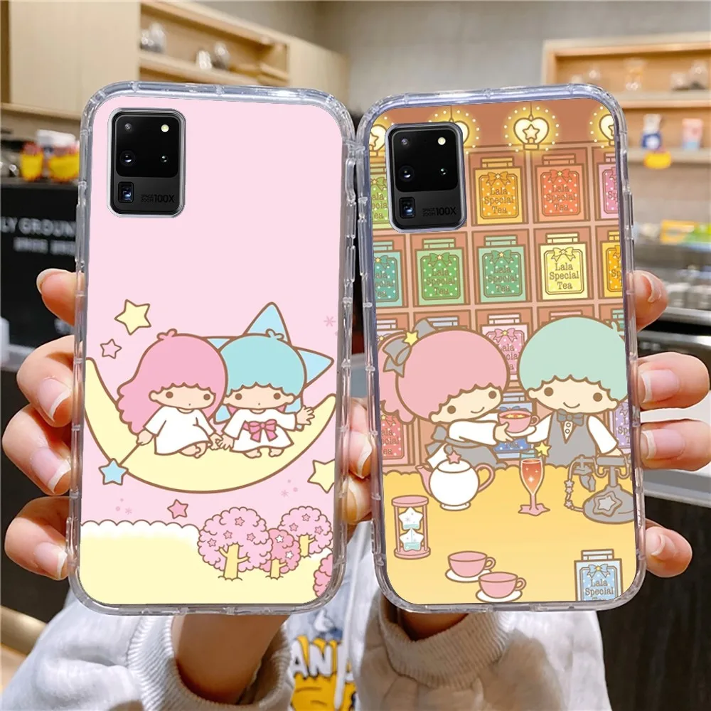 Cute cartoon Little T-Twin S-Stars Phone Case For Samsung Galaxy A52 A51 S21 S22ULTRA S23 S20LITE Plus ultra Transparent Cover