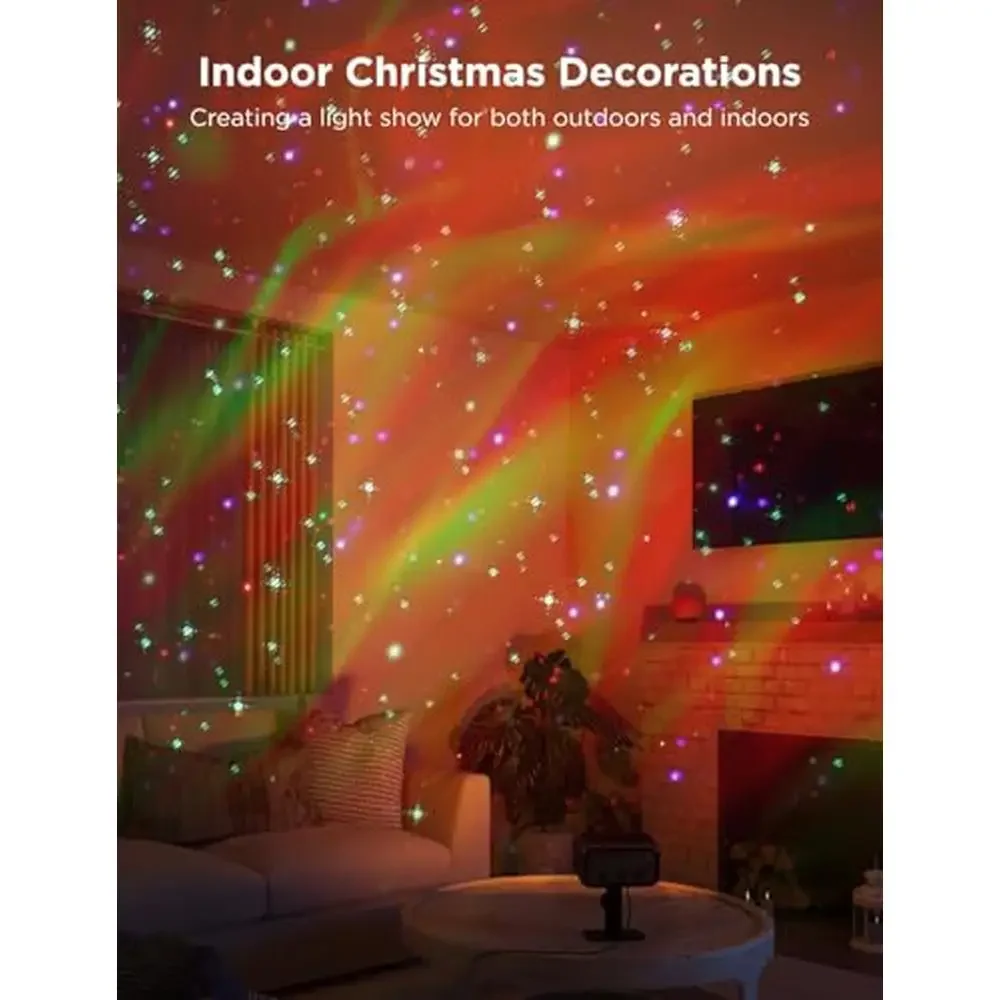 RGB Motion Laser Aurora Christmas Projector Light Decoration 16 Patterns Smart Control IP65 IP44 Outdoor Indoor Dreamy Glow