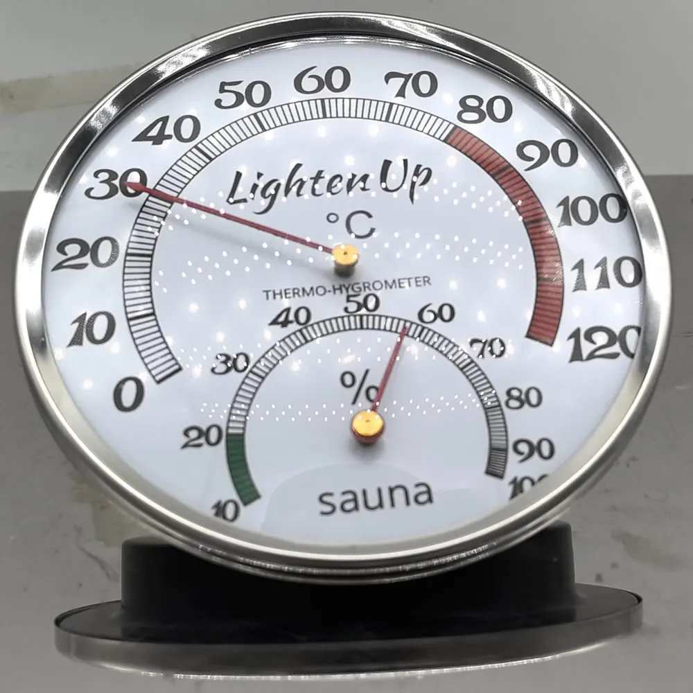 10 pcs 2 in 1 Mechanical Household Thermometer 0-100% Hygrometer Wall-mounted Sensor for Indoor Kitchen Bathroom Sauna Room