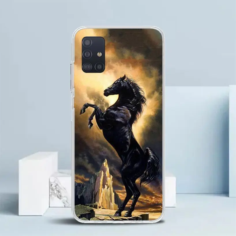 Horse Great Beauty Galloping Phone Case For Samsung Galaxy A51 A50S A41 A40 A31 A30S A21S A20S A20E A11 A10S A71 A70 A6 A7 A8 A9