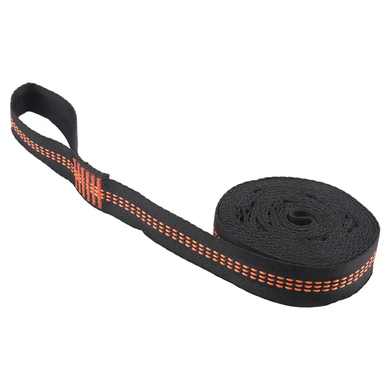 Y42A-Outdoor Hammock Tree Straps Tree Tie Rope High Load-Bearing Nylon Webbing Rock Climbing Flat Belt Cover