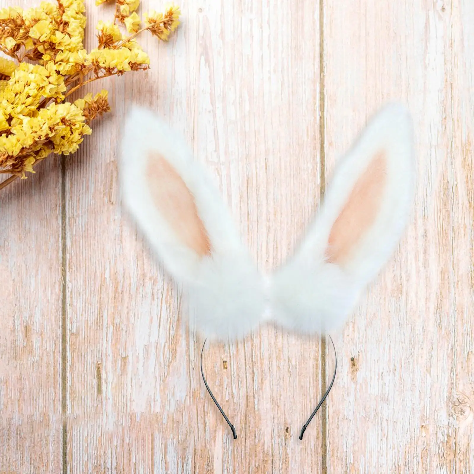 

Plush Bunny Ears Headband Cute Animal Ears Headband for Role Playing Holiday