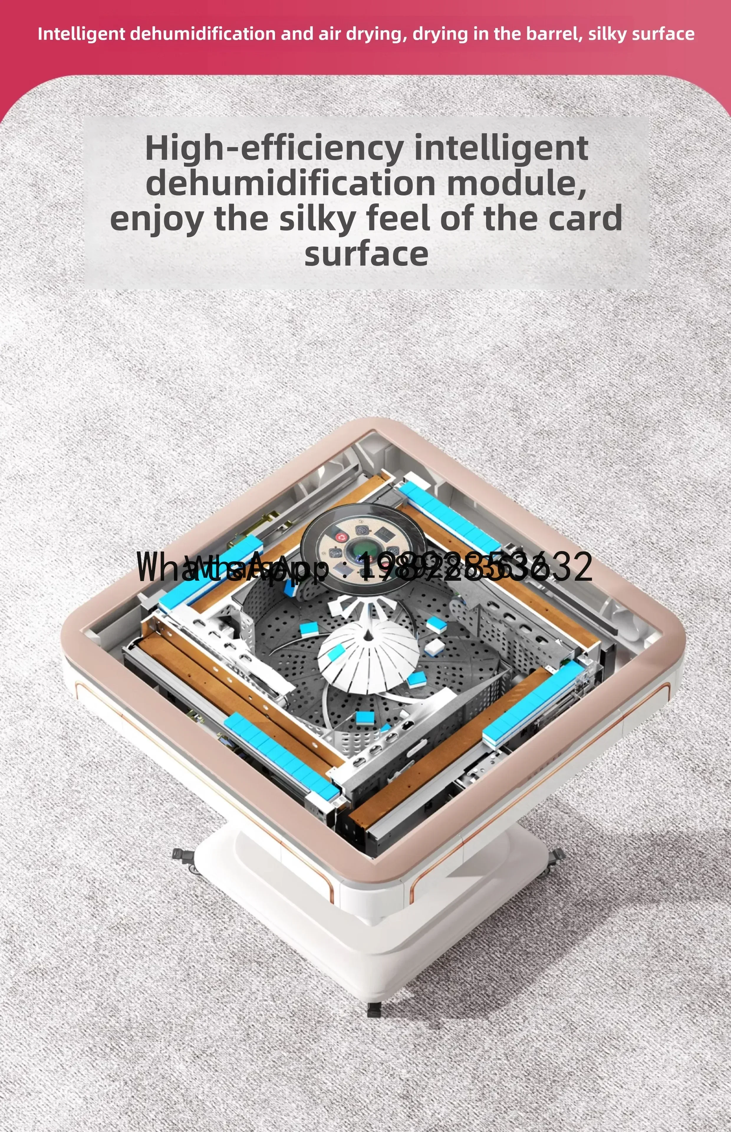 X8  household folding mahjong machine automatic heating electric bass mahjong table four-port machine