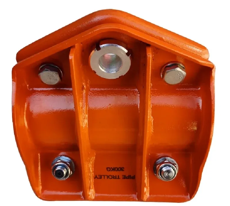 300KG-500KG Pipe trolley Die forged Barrel-tube monorail round steel lifting pulley chain hoist Hand Carts & Trolley