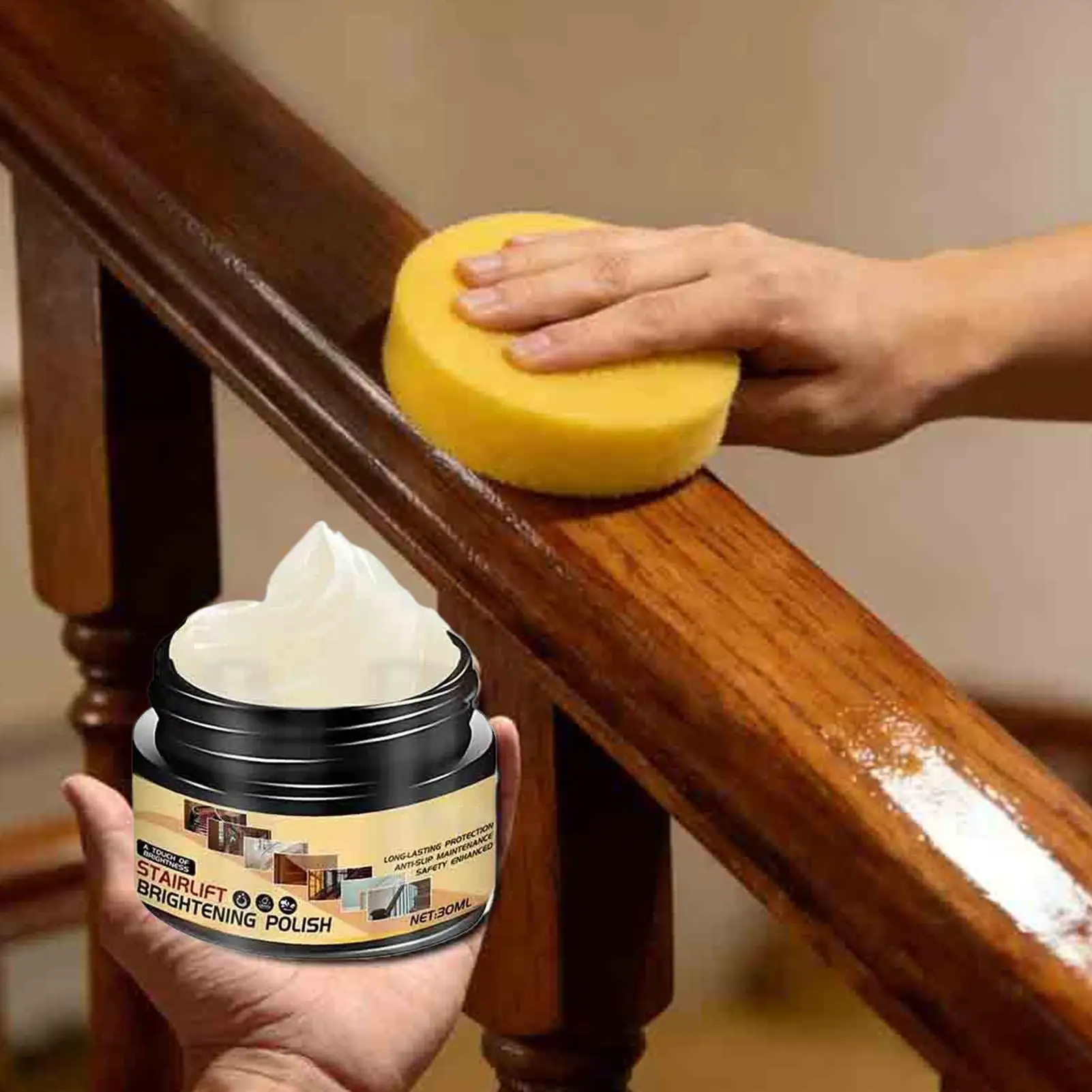 Wood Care Wax Solid Wood Furniture Polishing Seasoning Beeswax Polisher Waterproof Furniture Care Maintenance Beeswax 30ml